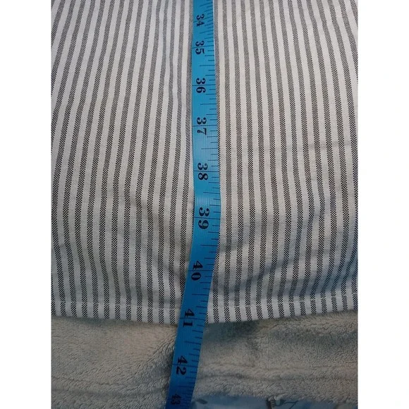 NWT Everlane Gray & White Oxford Shirt Dress Belted Organic Cotton Size XS - Picture 14 of 16